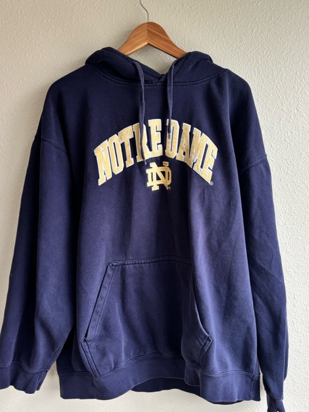 Navy Notre Dame Vintage Hoodie